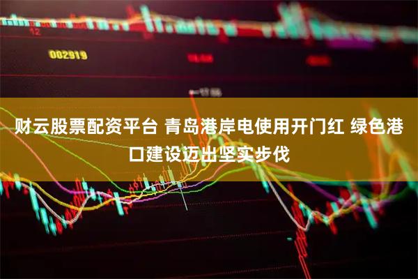 财云股票配资平台 青岛港岸电使用开门红 绿色港口建设迈出坚实步伐